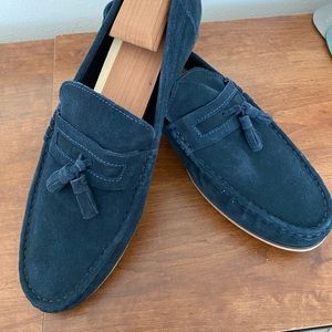 ASOS Men’s Navy Suede Tassel Loafers
